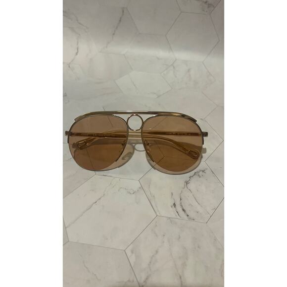 Stylish Brown Aviator Sunglasses - Picture 3 of 5